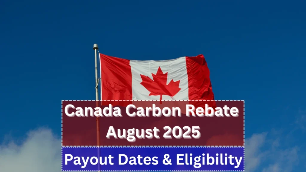 Canada Carbon Rebate August 2025