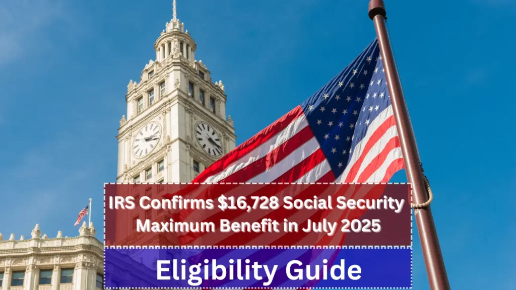 IRS Confirms $16,728 Social Security Maximum Benefit in July 2025