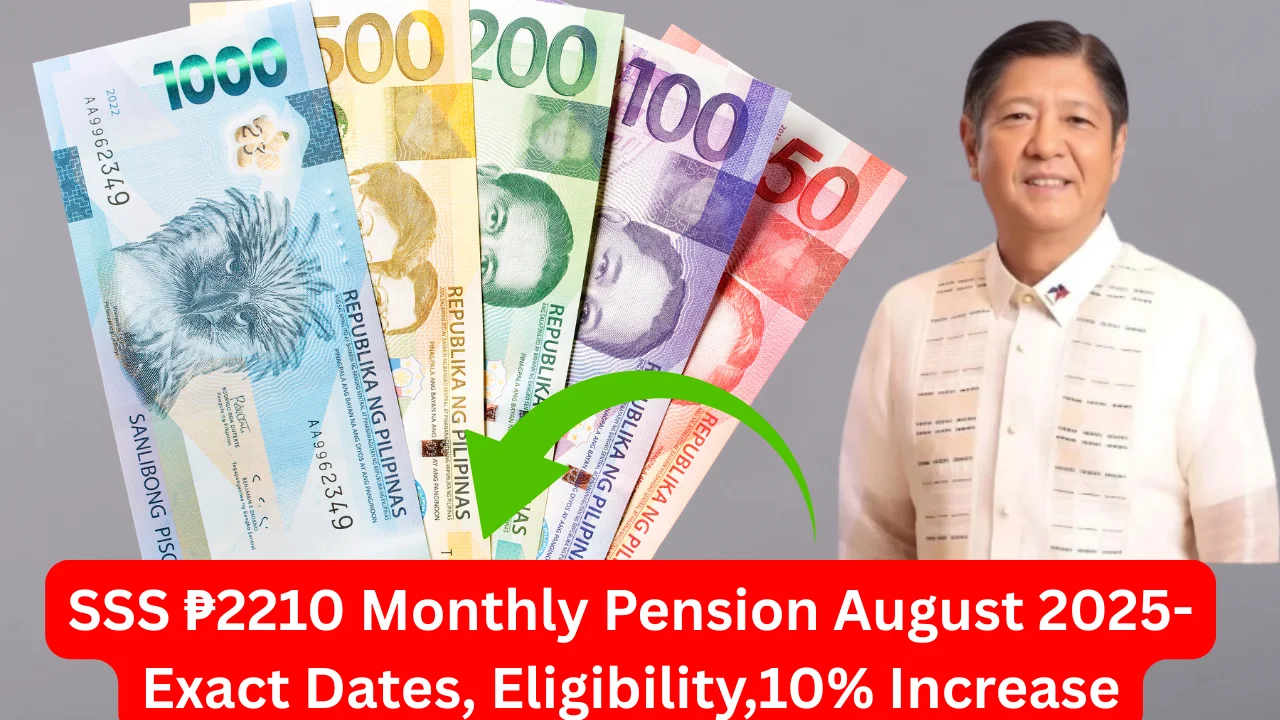 SSS ₱2210 Monthly Pension August 2025