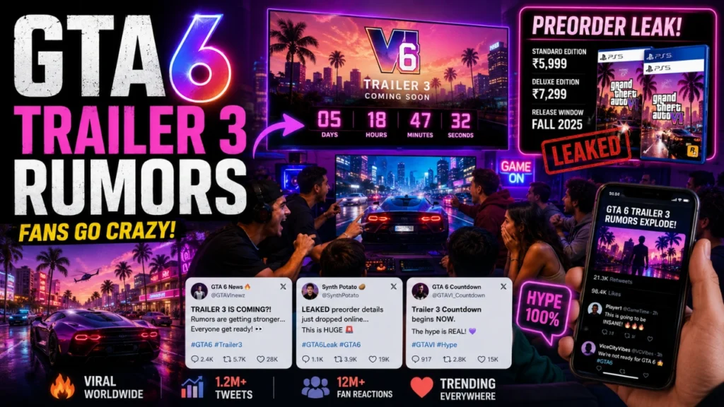 GTA 6 Trailer 3 Date