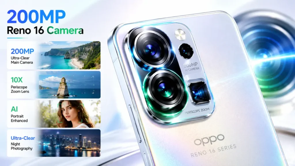 OPPO Reno 16 Series Camera Specs Detailed
