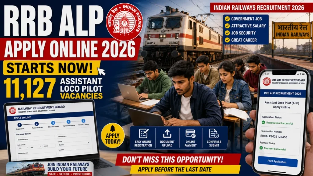 RRB ALP Apply Online 2026 Starts